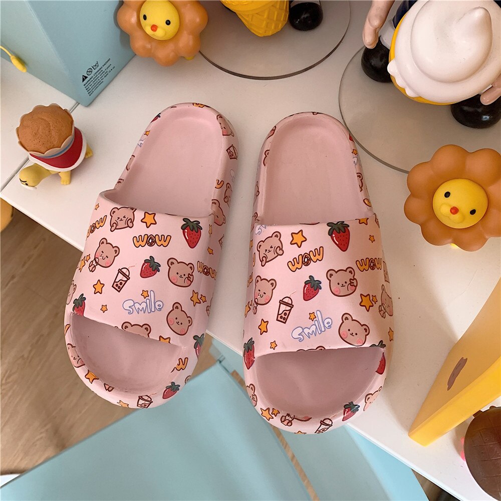 New Couples Stylish Adult Sandals Slip-Proof Thick-Soled Indoor Outdoor Slippers Men Flip Flops House Sleepers Shoes Woman Home