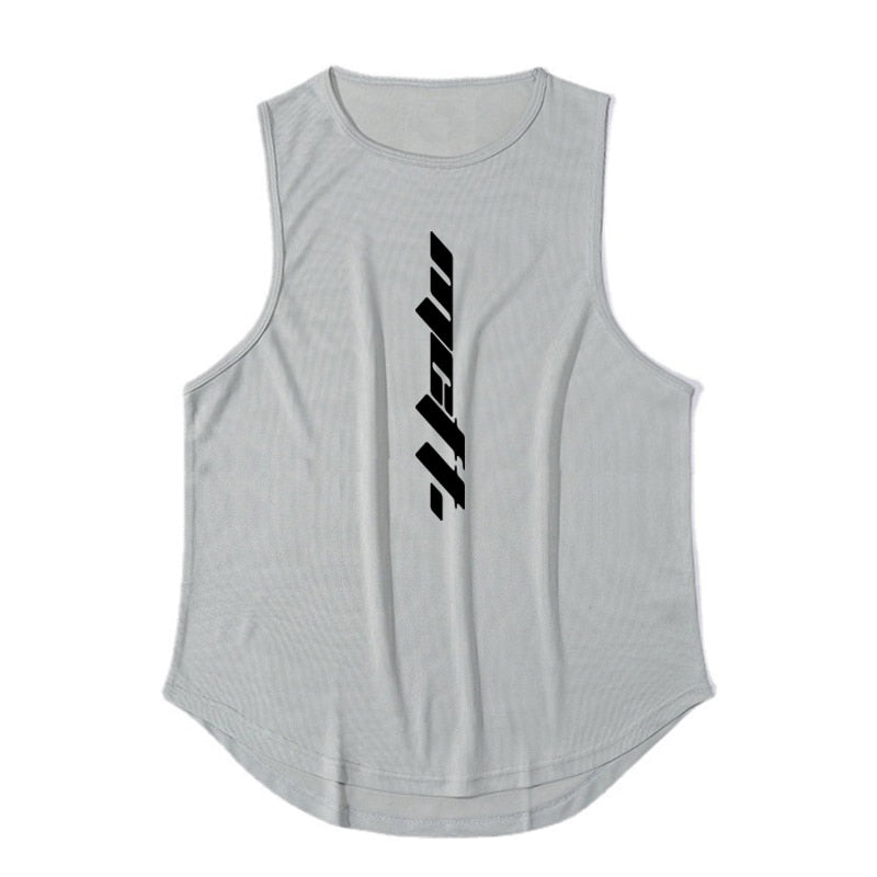 Muscleguys Gym Clothing Men Workout Tank Top Bodybuilding Vest Mesh Fitness Sleeveless Shirt Mens Sports Basketball Jerseys