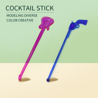 6PCS 18.5CM Stirring Plastic Stirrers Kitchen Bar Tool Juice Party Cocktail Drink Mixer Swizzle Stick Wine Agitators