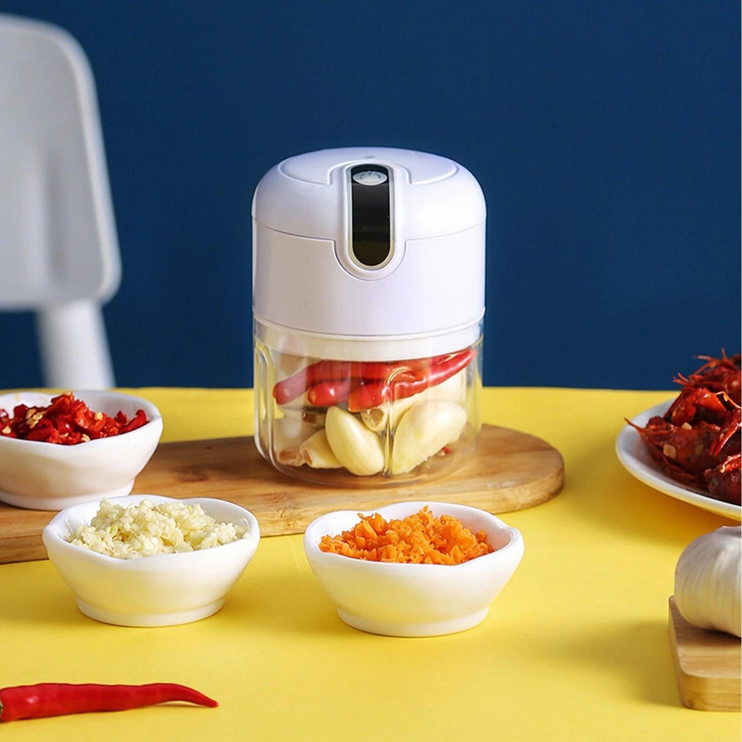 Automatic Food Crusher Mini Chopper Garlic Crusher Meat Grinder Baby Food Supplement Grinder crusher food processor Cooking