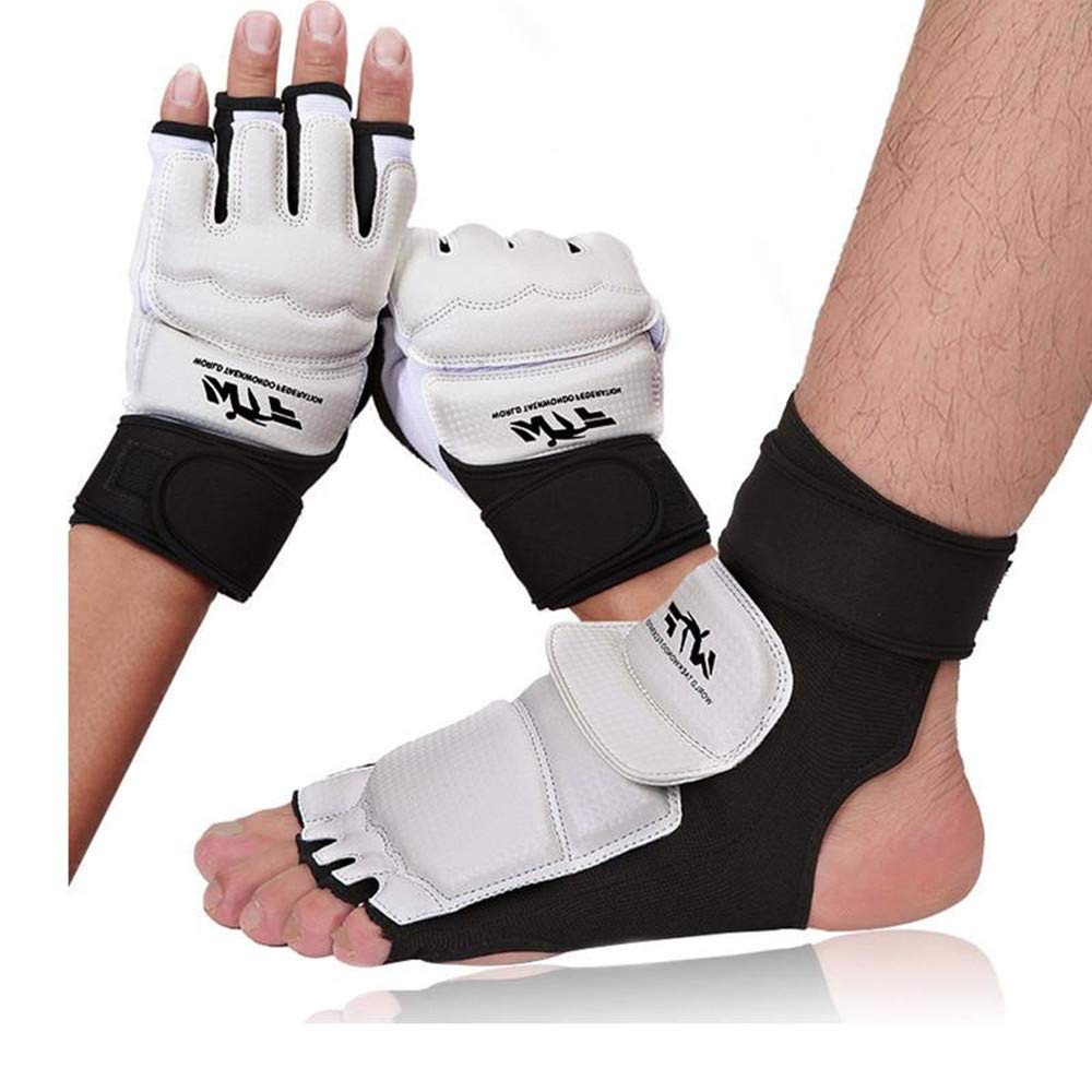 Adults Children Karate Gloves Taekwondo Uniform Leg Warmer Hand Protector Professional Shin Guard Men Fight Boxing MMA Equipment