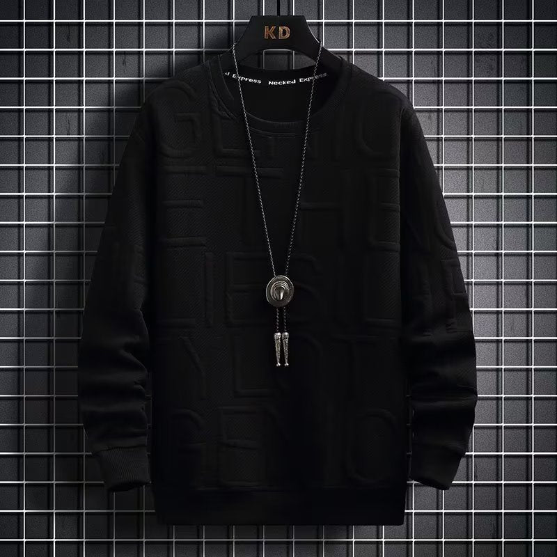 Spring Autumn Men&#39;s Sweatshirt Korean Fashion Streetwear English Long Sleeve Top Men Trend Men Clothing Harajuku Pullover Hoodie