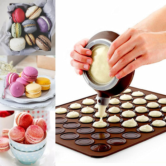 Baking Tool Set Silicon Macaron Pot 5 Nozzles Cake Decorating Supplies Cake Muffin Macaroon Kitchen Cake Bakeware Tools