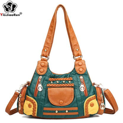 Vintage Women Handbag Luxury Handbags Women Tote Bag Designer Brand Leather Ladies Hand Bags Simple Shoulder Bags for Women 2019