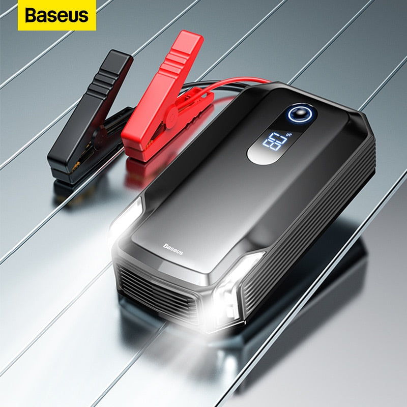 Baseus 20000mAh Car Jump Starter Power Bank 2000A 10000mAh Car Battery Charger Auto Emergency Booster Starting Device Jump Start