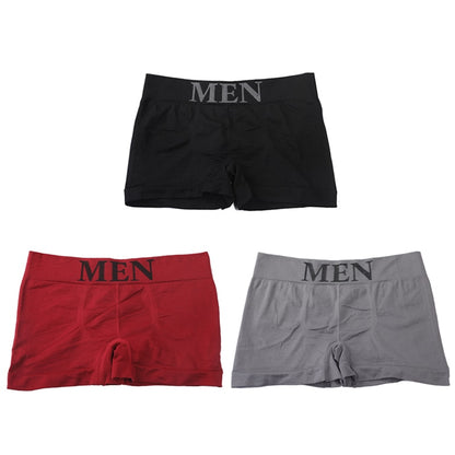 3Pcs/Lot Men&#39;s Panties Underwear Boxers Breathable Man Boxer Solid Underpants Comfortable Male Brand Shorts Black Blue Underwear