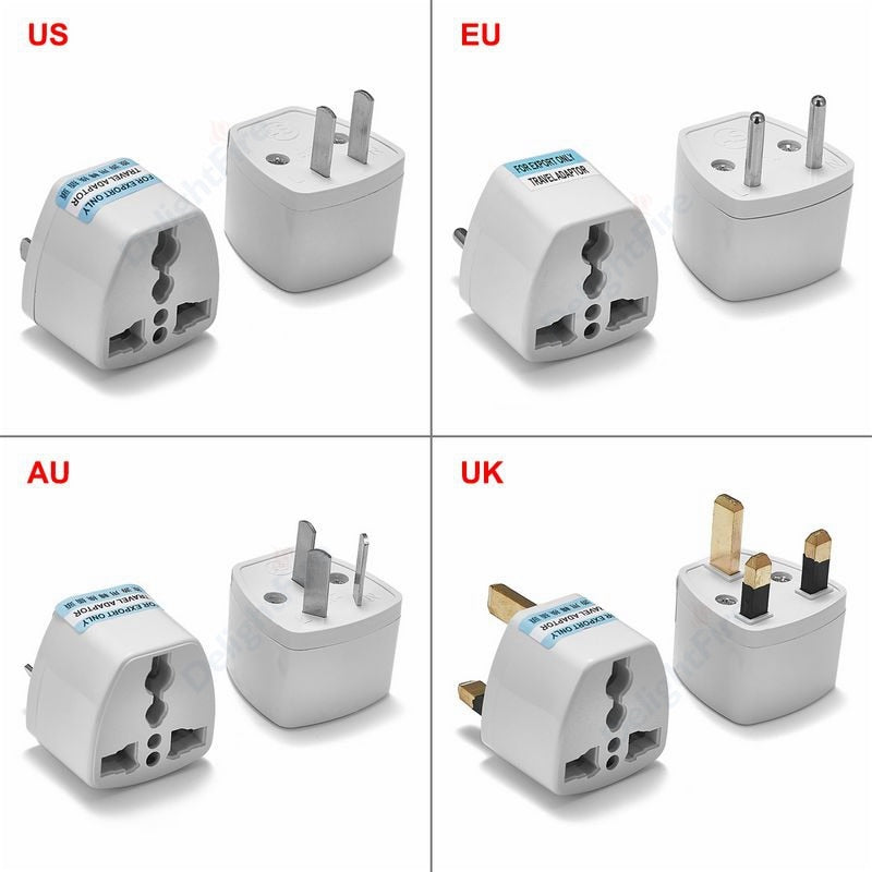 1pcs Universal AU UK US EU Plug Adapter US to EU Plug Converter Australian KR Euro Travel Adapter Power Electric Socket Outlet