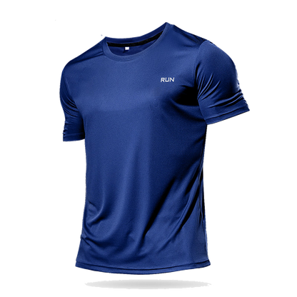 High Quality Polyester Men Running T Shirt Quick Dry Fitness Shirt Training Exercise Clothes Gym Sport Shirt Tops Lightweight