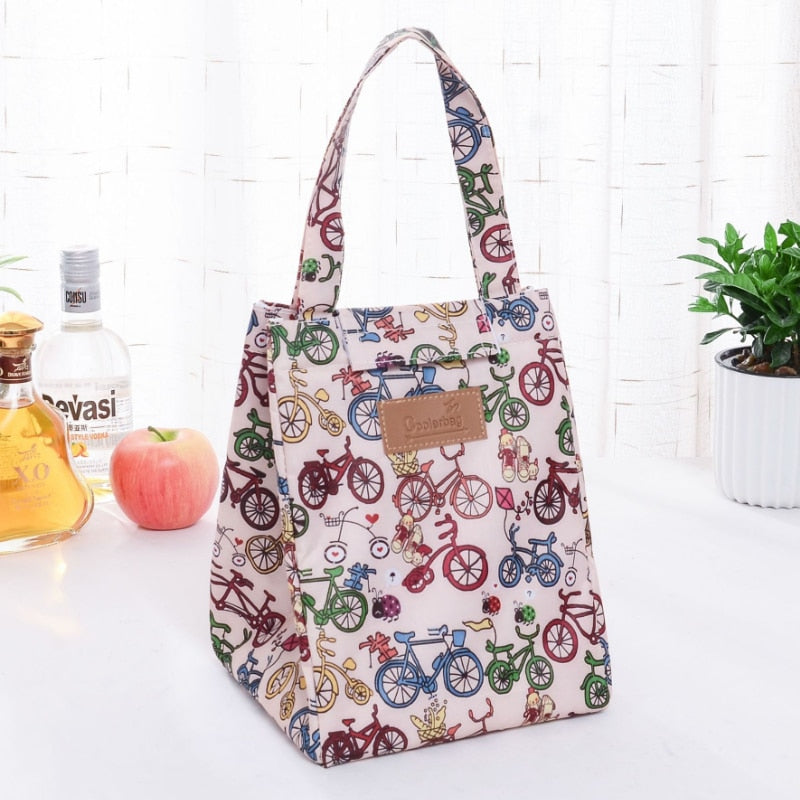 Fashion Lunch Bag Insulated Thermal  Lovely Cat Multicolor Breakfast Box Bags Women Portable Hand Pack Picnic Travel Products