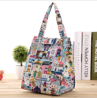 Fashion Lunch Bag Insulated Thermal  Lovely Cat Multicolor Breakfast Box Bags Women Portable Hand Pack Picnic Travel Products