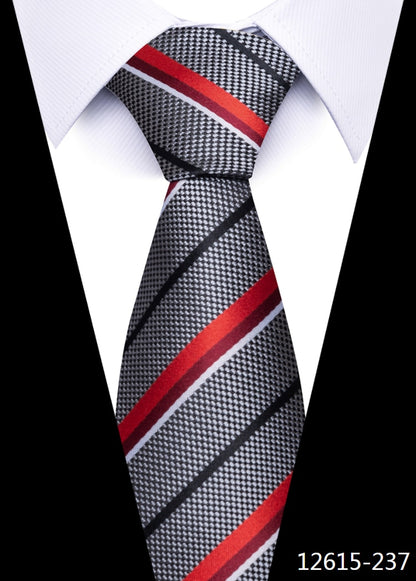 8 cm Tie Men Gravatas Classic Many Color Newest design Silk Necktie Shirt Accessories Striped Sky Blue Man&#39;s Office