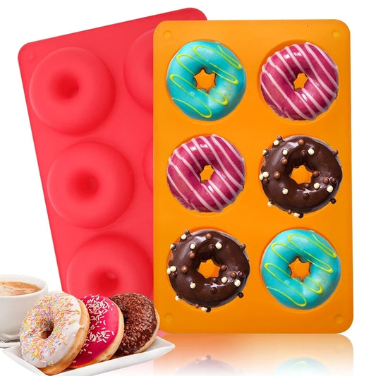 Silicone Donut Mold Baking Pan For Pastry Chocolate Mold DIY Baking Tray Doughnut Dessert Making Tools Cake Molds Silicon Pastry