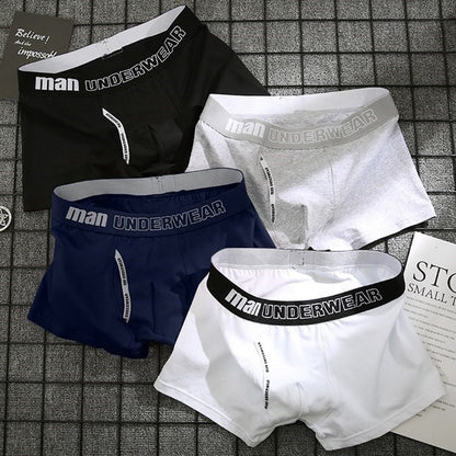 Boxer Mens Underwear Men Cotton Underpants Male Pure Men Panties Shorts Underwear Boxer Shorts Comfortable Cotton Plus size 4XL