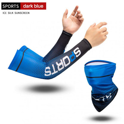 Sun UV Protection Long Gloves Hand Protector Cover Arm Sleeves Ice Silk Sunscreen Sleeves Outdoor Arm Cool Sport Cycling Sleeves