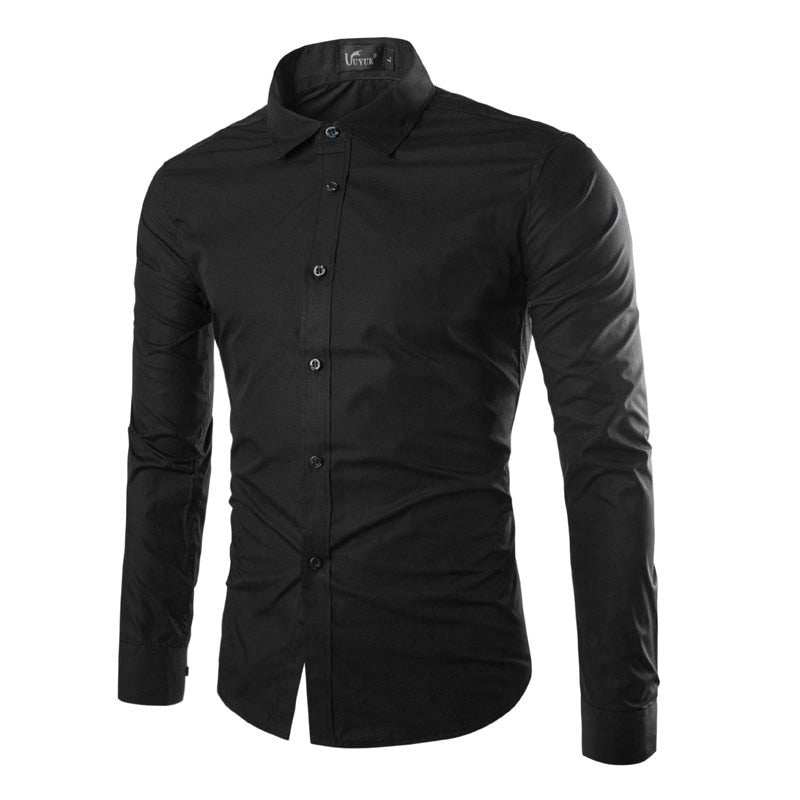 Mens Striped Shirts Long Sleeved Business Slim Fit Male Shirt Black White 2022 Social Clothes Camisa Masculina Vetement Homme