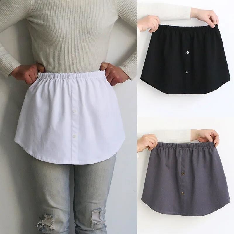 Slim Shirt Fake Bottom Hem Small Fart Curtain Bottoming Artifact Guard Clothes Wear Them With Hip Covering Women Retro Skirt