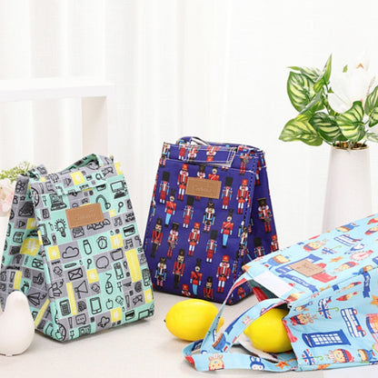 Fashion Lunch Bag Insulated Thermal  Lovely Cat Multicolor Breakfast Box Bags Women Portable Hand Pack Picnic Travel Products