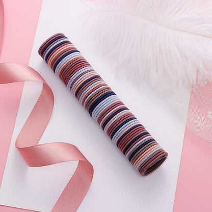 30/50/100pcs Hair Tie Girls with Black Hair Tie High Elastic Rubber Band for Women Men Thin Hair Tie Hair Accessories Hair Ties