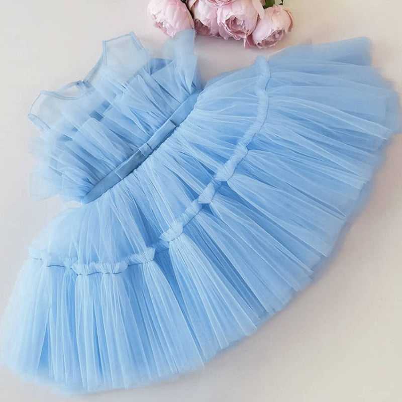 Baby Girl Dress Cute Bow Newborn Princess Dresses for Baby 1 Year Birthday Dress Toddler Infant Party Dress Christening Gown