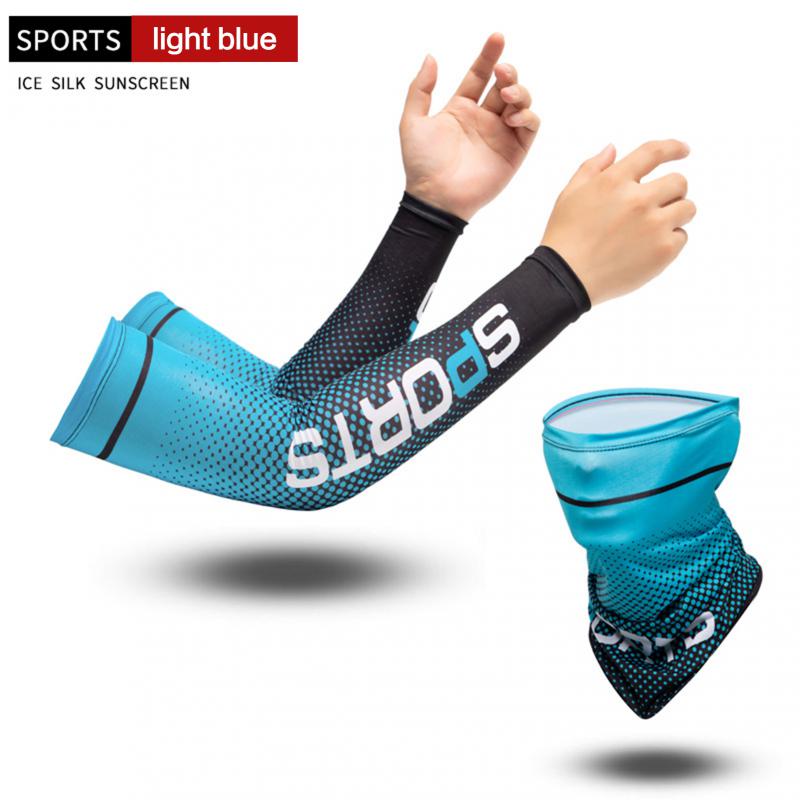 Sun UV Protection Long Gloves Hand Protector Cover Arm Sleeves Ice Silk Sunscreen Sleeves Outdoor Arm Cool Sport Cycling Sleeves