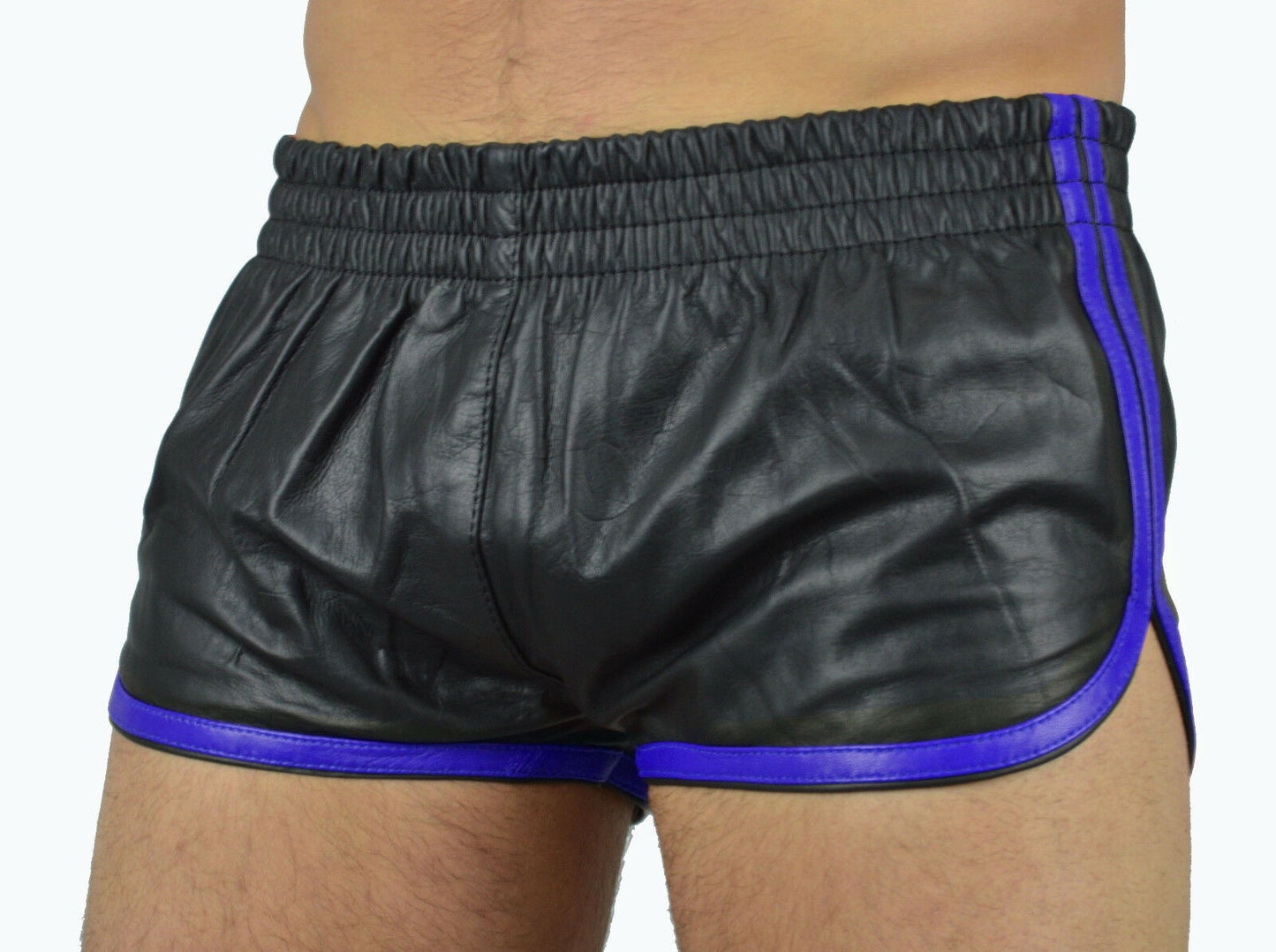 New Men&#39;s Leather Shorts Genuine Soft Lambskin Sports Gym Causal Wear Pants ZL01