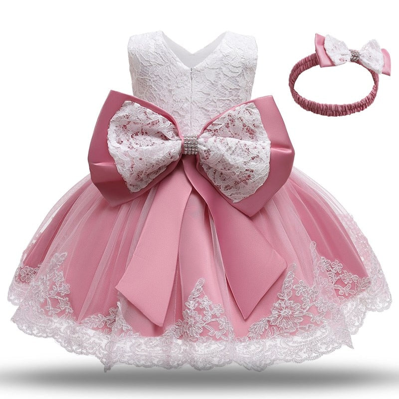 12M Baby Girl 1 Year Birthday Dress Newborn Christening Gown Infant Girls Dress Toddler Baptism Dresses Little Baby Vestidos