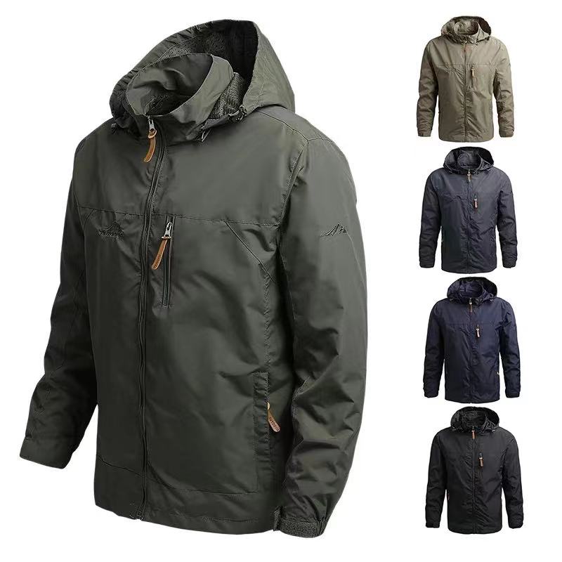 Men Windbreaker Military Field Jackets Outerwear Mens Tactical Waterproof Pilot Coat Hoodie Men Hunting Army Clothes