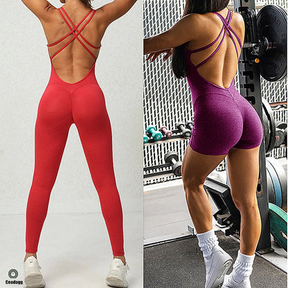 2023 Pad Lycra Active Wear Gym Yoga Sets Women Fitness Clothing Women Workout Female Sports Outfit Suits Exercise Jumpsuit