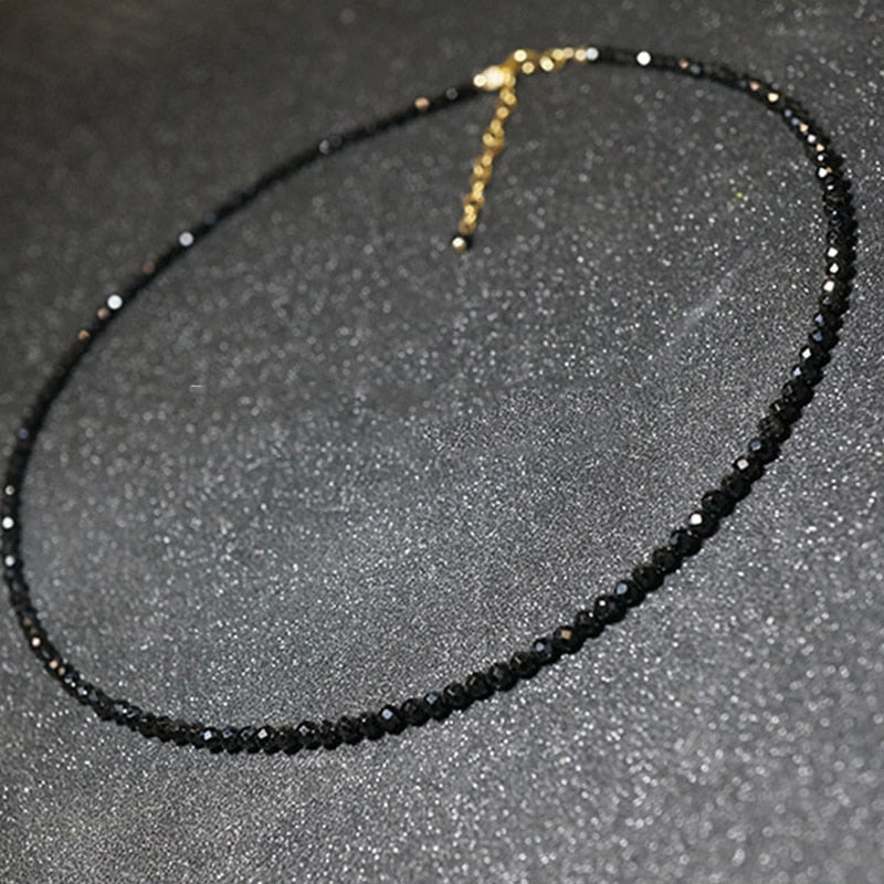 Fashion Brand Simple Black Beads Short Necklace Female Jewelry Women Choker Necklaces Bijoux Femme Ladies Party Necklace 2023