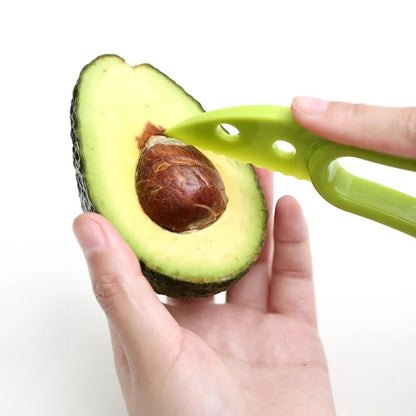 Avocado Knife Avocado Slicer Avocado Peel, Pulp Separation, Core and Fruit Cutter 3-In-1 Portable Kitchen Gadget