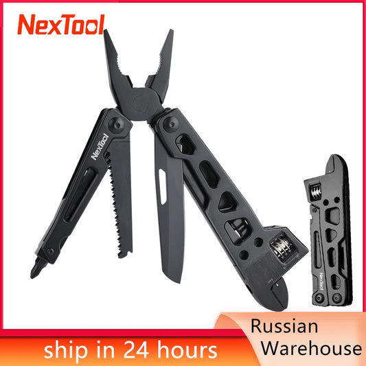 NexTool Multi-tool Wrench Knife Folding Hand Tools Kit 9 in 1 Pliers Screwdriver Wood Saw Mechanic Tools