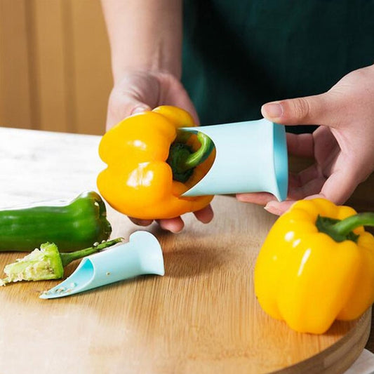 Pepper Seed Remover Jalapeno Chili Pepper Cutter Seeder Tomato Fruit And Vegetable Corer Slicer 2Pcs Kitchen Creative Gadget