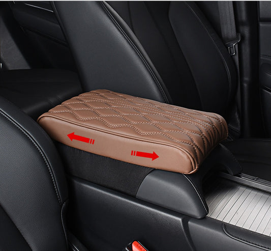 Car Armrest Pad Soft PU Leather Anti Scratch Universal Waterproof Box Cover Cushion Resistant Center Console Non Slip Arm Rest